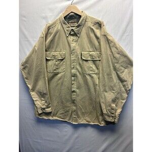 Remington Men’s Long Sleeve Hunting Shirt Khaki 2XL Sportsman Outdoors Camo